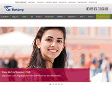 Tablet Screenshot of carl-duisberg-auslandspraktikum.de